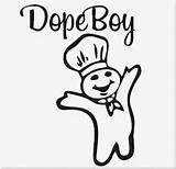 Dope Cussword Pillsbury Doughboy sketch template