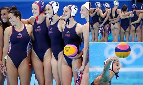 us women s water polo team are all smiles as they prepare to defend