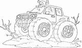 Monster Truck Coloring Pages Drawing Ford Grave Digger Wheels Hot Bronco Big F150 Jeep Printable Safari Destruction Maximum Trucks Colouring sketch template