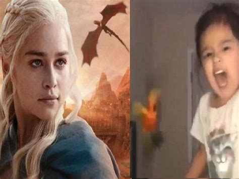 Little Daenerys Targaryen Trains Her Bird To Attack People When She