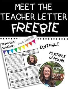 meet  teacher letter freebie letter  teacher meet