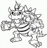 Coloring Pages Bowser Koopalings Library Clipart Jr Printable Quality High sketch template
