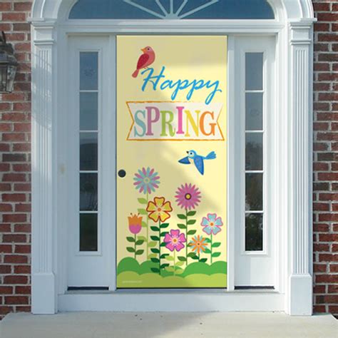 spring flowers decorative door cover    premium