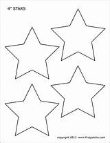 Stars Printable Coloring Star Template Inch Printables Templates Pages Shape Color Preschool Firstpalette Shapes Stencil Sizes Patterns Choose Board Crafts sketch template