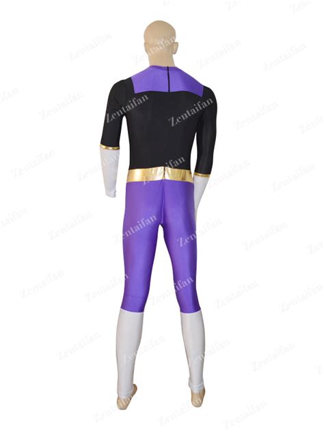 black deep purple custom spandex zentai suit mzs