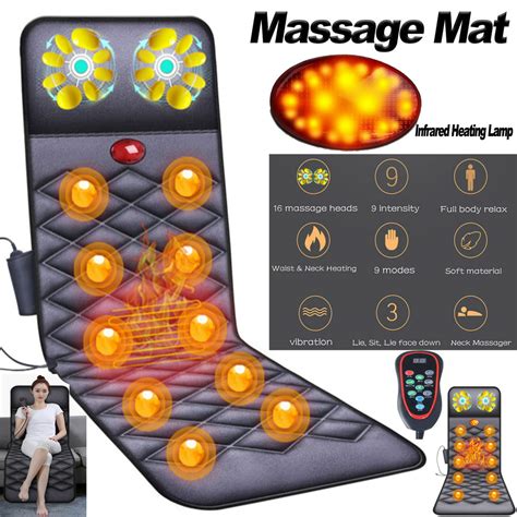 imeshbean full body massage mat with heat function massage pad 10