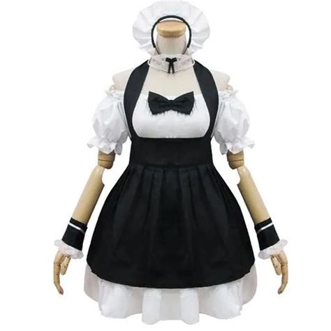 maid cosplay costumes black and white cat maid outfit maid clothing set