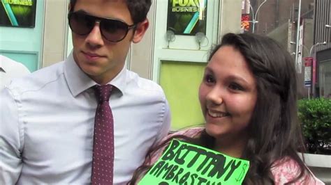 Nick Jonas Meeting Fans At Fox And Friends 6 8 11 Youtube