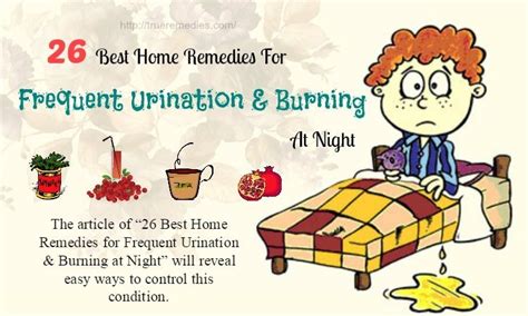 26 best home remedies for frequent urination and burning at night