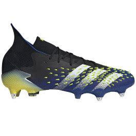 adidas predator freak ijzeren nop voetbalschoenen sg zwart wit geel