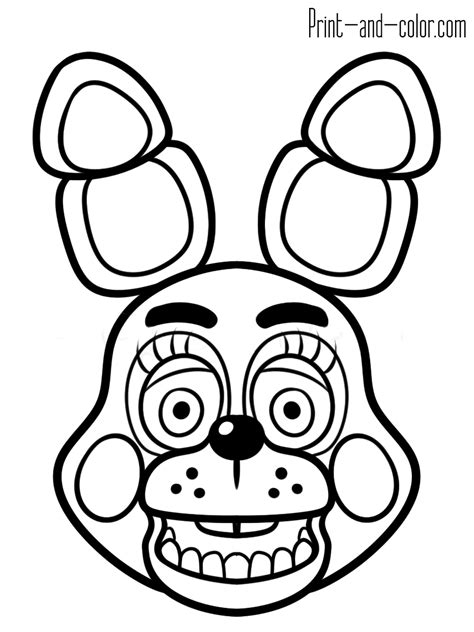 nights  freddy coloring pages coloring home