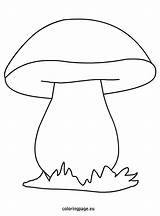 Mushroom Templates Coloring Coloringpage Eu Kids Printable sketch template