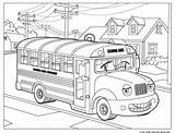 Bus School Coloring Pages sketch template