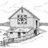 Barns Drawings Appalachian sketch template