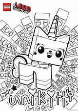 Lego Coloring Coloring4free Movie Pages Unikitty Related Posts sketch template
