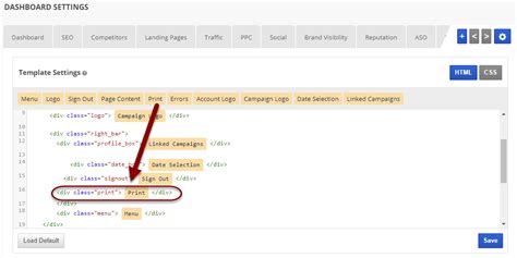 set   customize marketing dashboards rank ranger