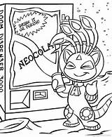 Neopets Coloring Pages Colouring Printable Popular sketch template