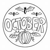 October Coloring Pages Kids Drawing Illustration Hand Clipart Dreamstime Illustrations Vectors Stock sketch template