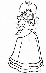 Princess Daisy Coloring Pages Printable sketch template