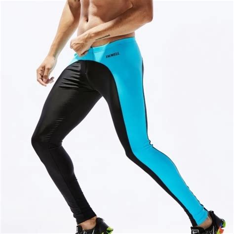 sexy men running tights compression pants mens gym training leggings