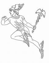 Greek Coloring Pages Hermes Gods God Mythology Printable Drawing Dios Myth Kids Dibujos Color Del Goddesses Para Colorear Online Adult sketch template