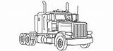 Kenworth W900 Peterbilt Mack Vrachtwagen Camiones Freightliner Camion Rigs Wheeler Onlycoloringpages Rig Visitar Downloaden sketch template