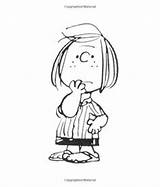 Patty Peppermint Peanuts Charlie Brown Snoopy Coloring Pages Characters Little Blunders Book Books Cartoon Visit Patties Family sketch template