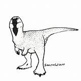 Nanuqsaurus Dino sketch template