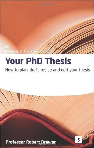 phd thesis   plandraftrevise  edit  thesis