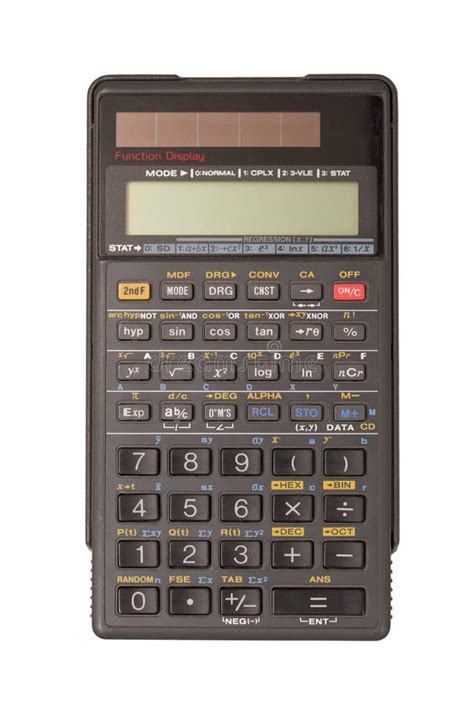 engineering calculator isolated stock image image  scientific calculate
