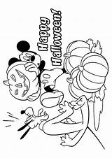 Halloween Coloring Disney Pages Pluto Mickey Printable Books Last sketch template