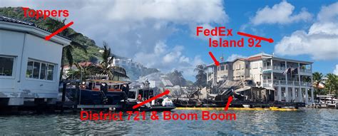 sxm big fire lagoon district  boom boom island  fedex