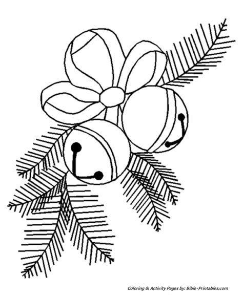 christmas scenes coloring pages christmas bells