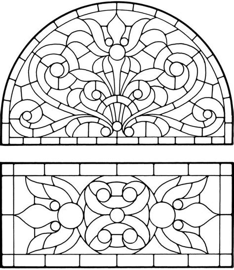 stained glass window coloring pages coloring home