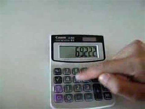 cool calculator trick youtube