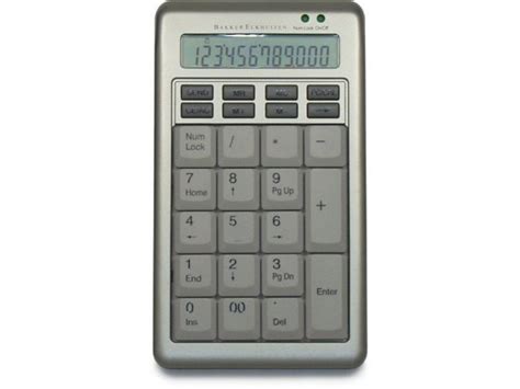 silver keypad  standalone calculator kbc es  keyboard company