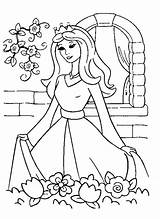 Coloring Princess Pages Simple Getcolorings sketch template