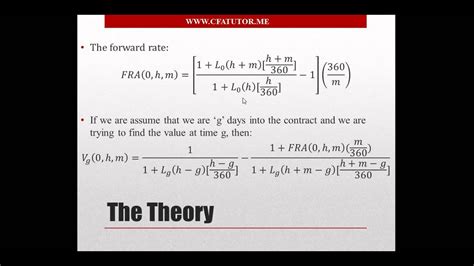 pricing  rate agreement fra cfa tutor youtube