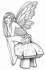 Fairy Coloring Pages Kids sketch template