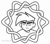 Danny Phantom Coloring Pages Kids Cool2bkids Printable sketch template