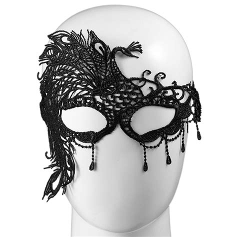 Peacock Lace Mask For Half Face Party Beautiful Women