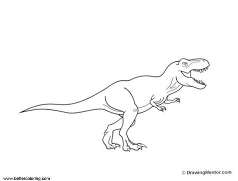 draw jurassic world fallen kingdom coloring pages