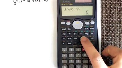 determining  derivative   function   calculator casio fx ms youtube