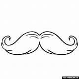 Coloring Pages Mustache Color Colouring Print Sheets Choose Board sketch template