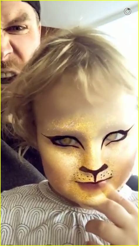 stephen amell tests out snapchat filters with daughter