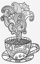 Coloring Coffee Adult Cup Book Pages Colouring Adults Larger Books Tea Cool Zentangle Cups Clipart Nicepng Colorir Food Vector Transparent sketch template