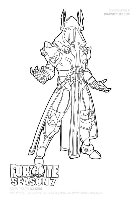 fortnite ice king printable coloring page josuenosborn