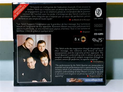 mozart integrale des quatuors  talich quartet brand   cd box set  ebay