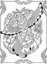 Coloring Pages Dover Paradise Publications Sampler Book Sample Adult Birds Bird Color Calm Keep Colouring Wel Template Welcome Tropical Mood sketch template