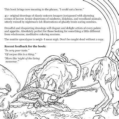 apollinaire leanna  coloring pages zombie unicorn coloring pages